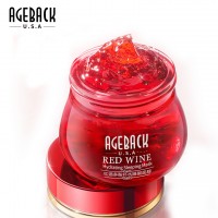 AGEBACK Red Wine private label facial sleeping Pack Overnight Face Mask